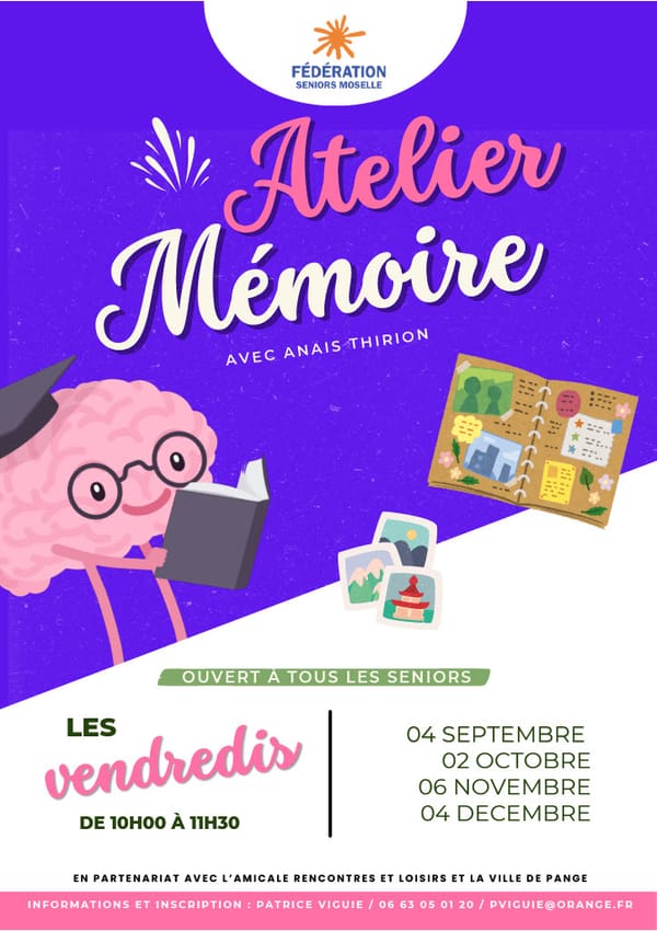 Ateliers Bien vivre chez Soi et Ateliers Mémoire .